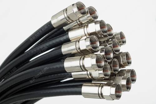 Coaxial cable for security camera system