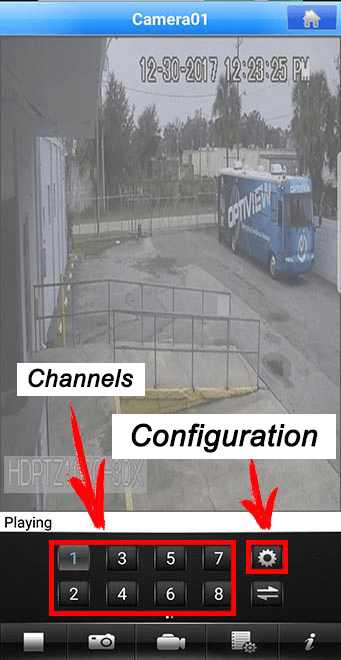 App MEye Channel configuration