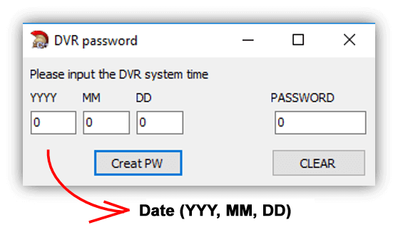 h.264 network dvr reset password