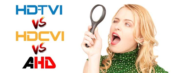 Differences between TVI CVI and AHD
