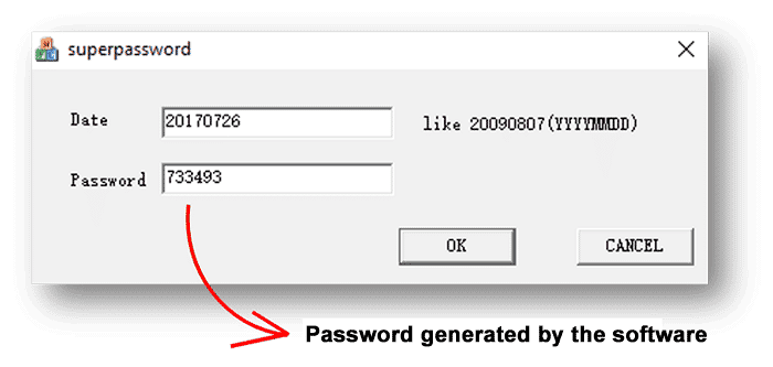 DVR password generator example