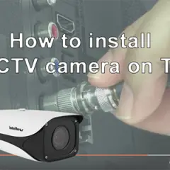 How to install CCTV camera in TV