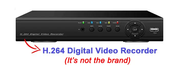 H,264 DVR is not the brand