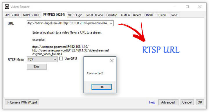 iSpy RTSP URL