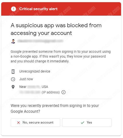 Google security check