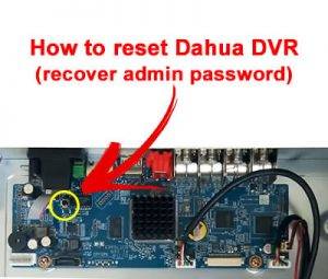 How to reset Dahua DVR password