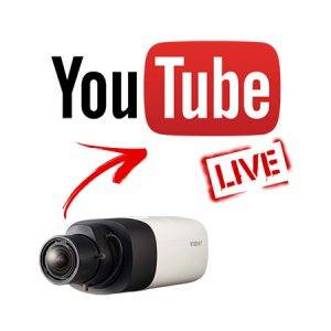 IP camera live on YouTube