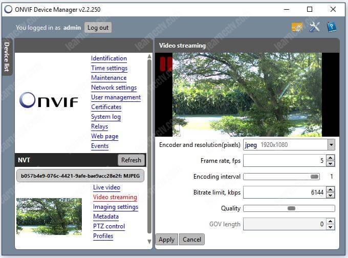 Onvif device sale manager 2019