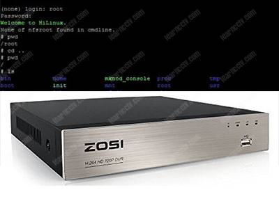Reset Zosi DVR via Telnet