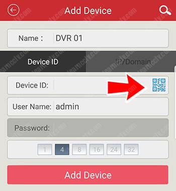 Zosi App Add Device-Scan QR Code