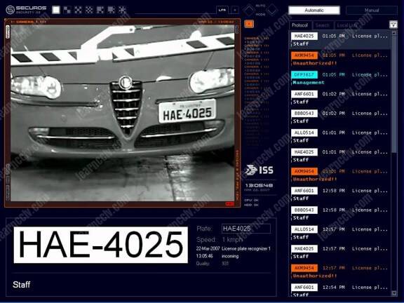 License plate recognition software