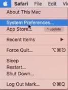 MAC OS System preferences