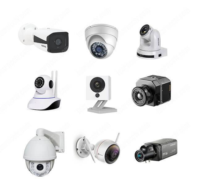 The types of security cameras