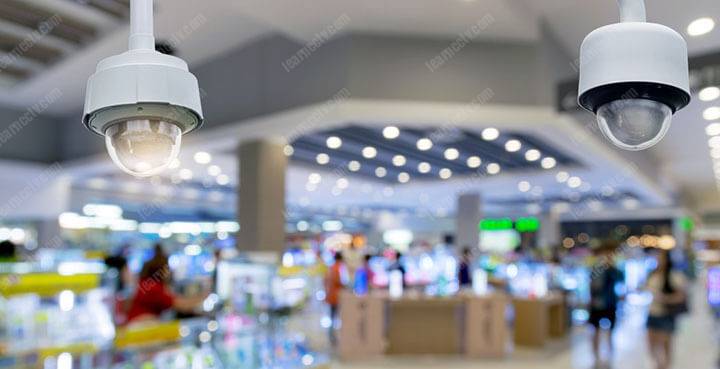 CCTV cameras in a mall