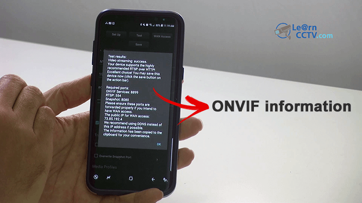 ONVIF test tool information