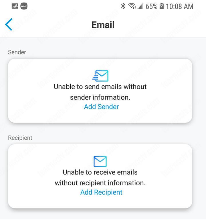 Email Sender and Recipient