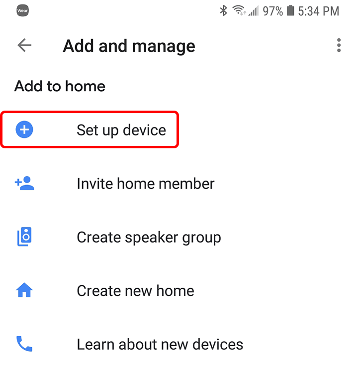 Google Home Add and Manage Device