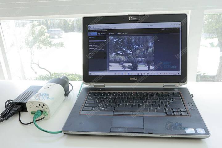IP camera connected to laptop without Internet