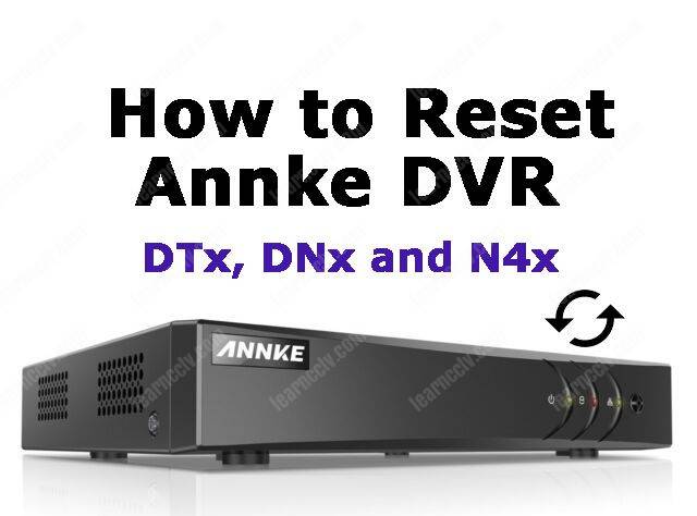 Reset Annke DVR