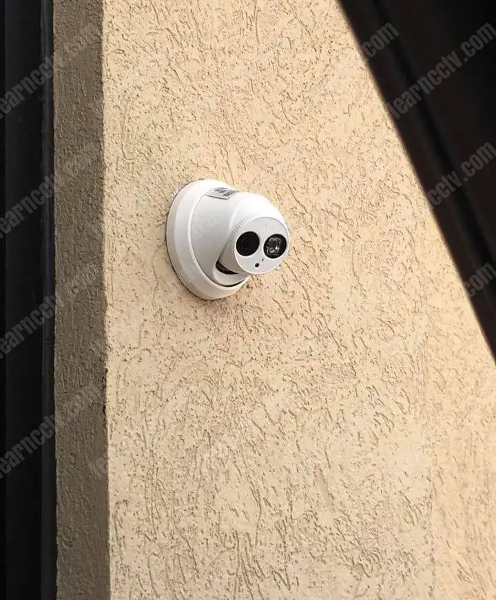 Why are there LEDs around a CCTV camera