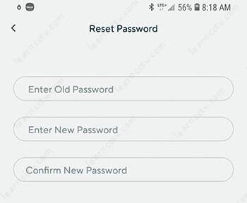 Wyze Cam password reset