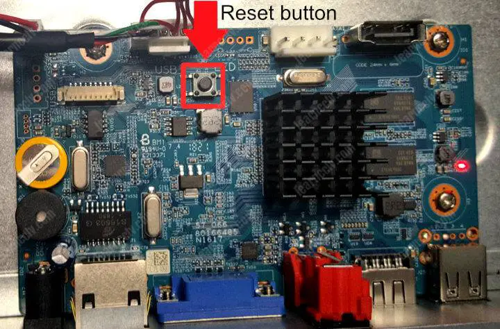 Amcrest NVR Reset button
