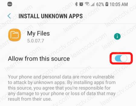 SPD App installation settings allow