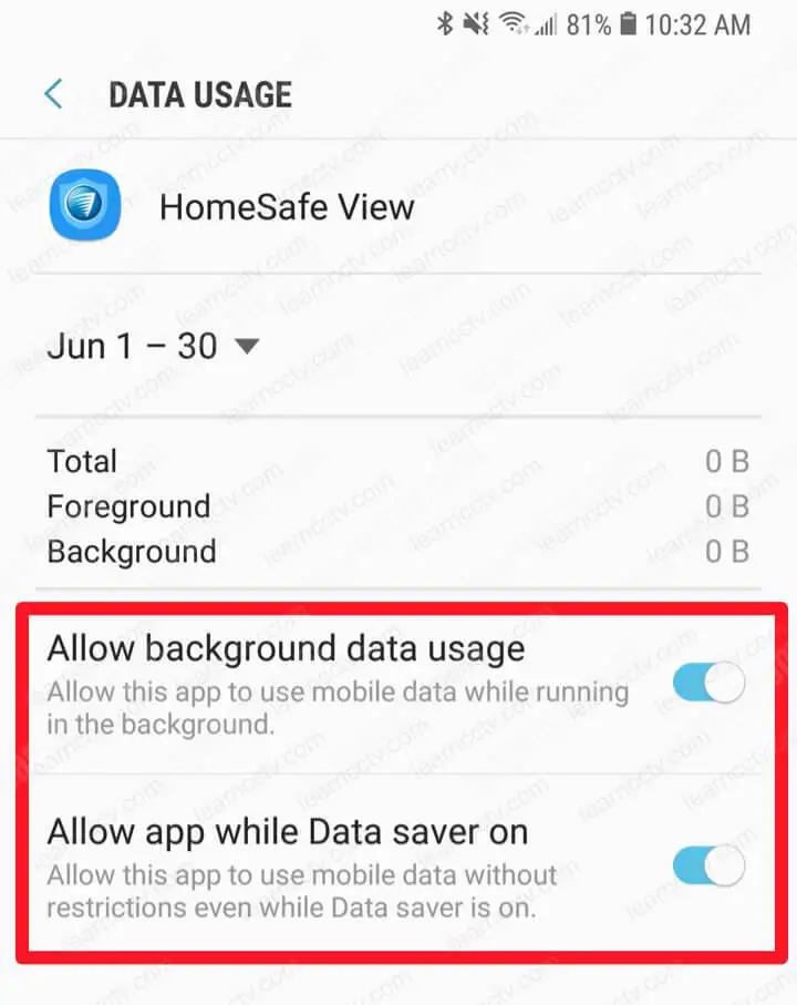 Swann App Data Usage