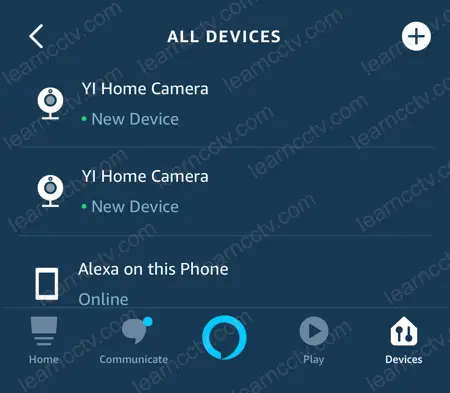 Yi cameras discovered by Alexa
