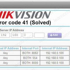hikvision error code 41 solved