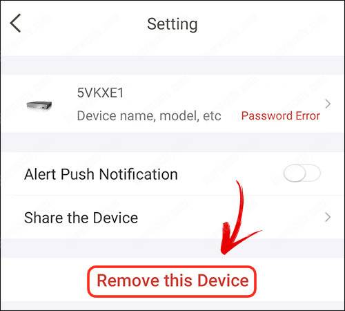 Remove this device