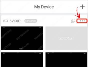 Zosi App Device settings