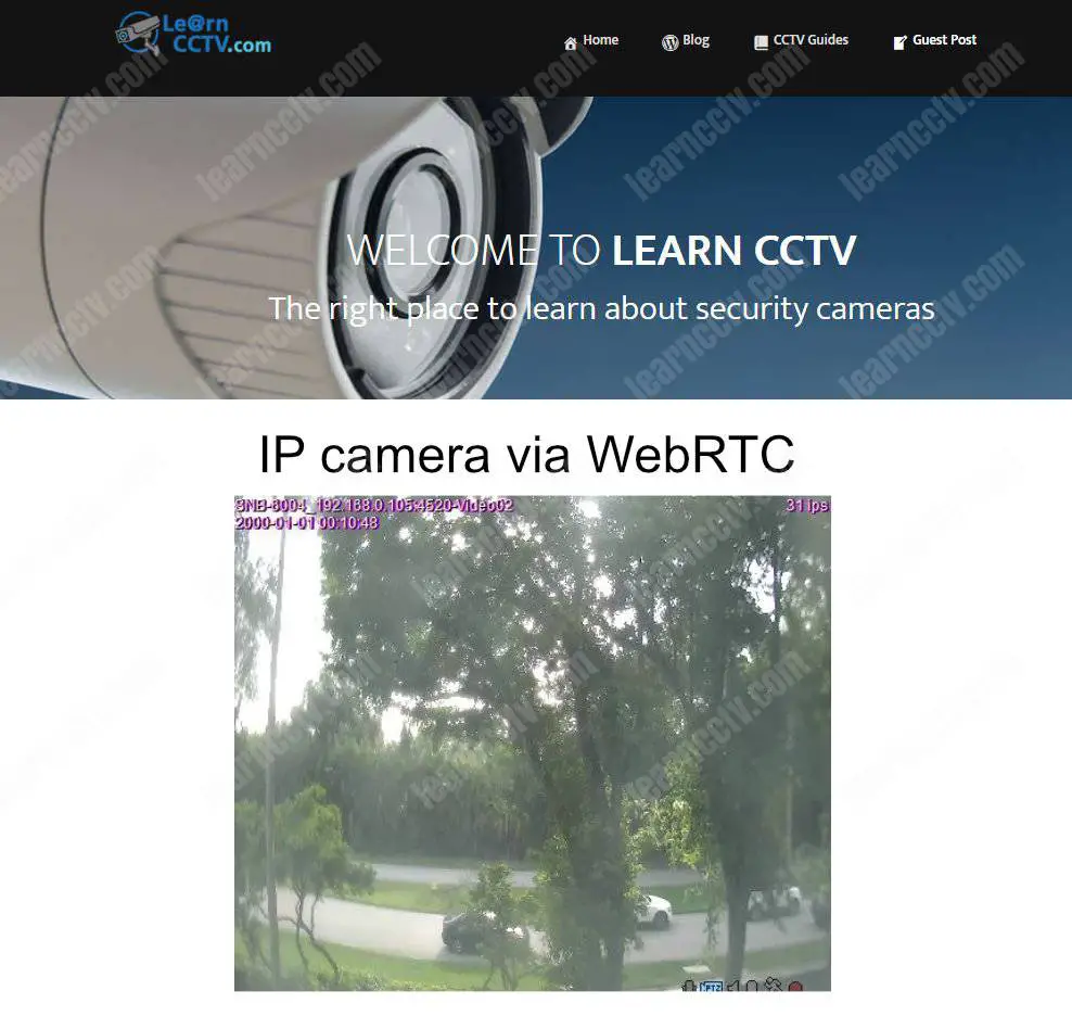 Learn CCTV Blog with live camera