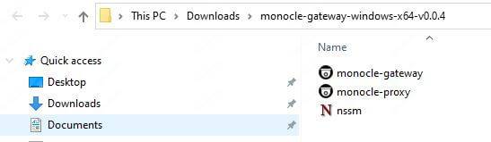Monocle Gateway Files