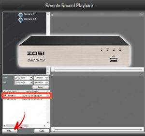Zosi View PC Client Remote Playback on PC