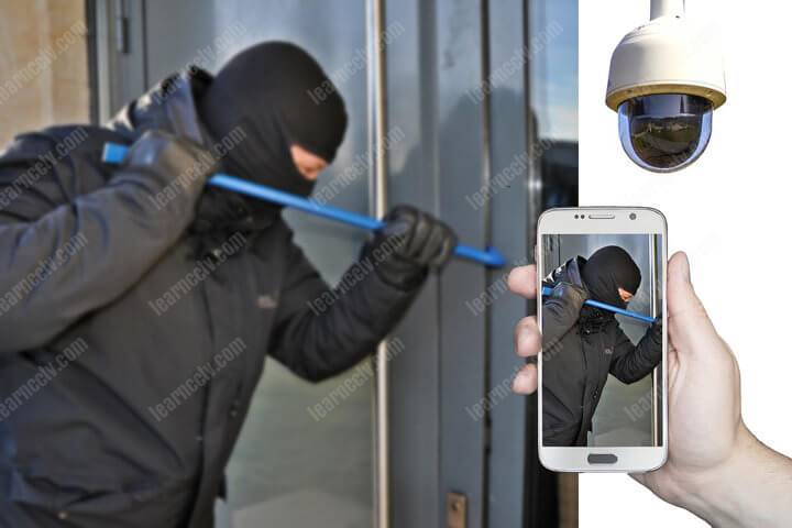 burglar breaking in