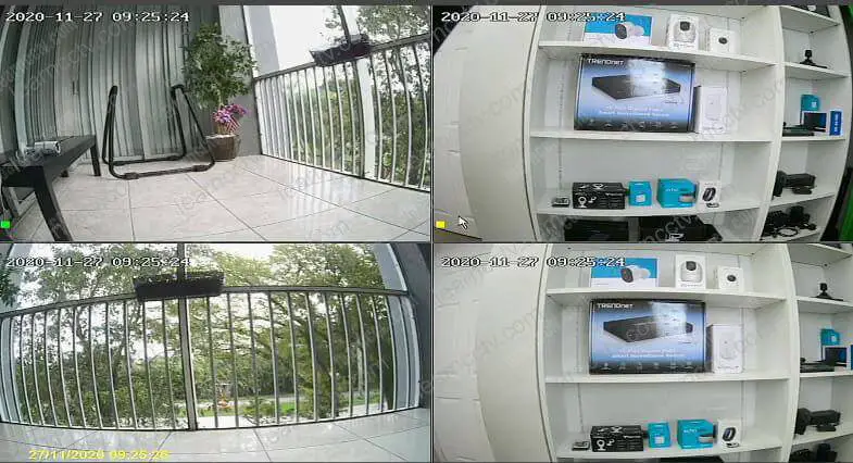 IP cameras in a Zosi NVR