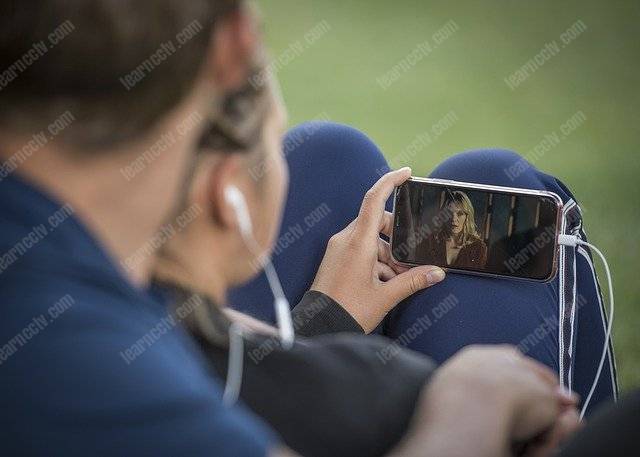 Watching video on a mobile phone