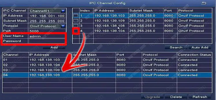 Zosi IPC Channel Config Finds Cameras