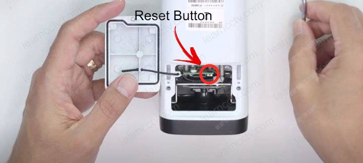 Amcrest IP camera reset button
