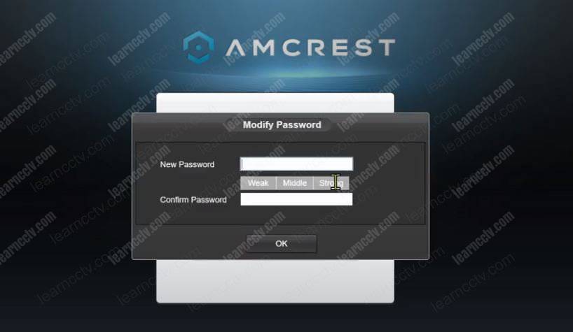 Amcrest New Password