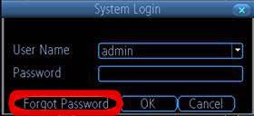 Reolink forgot password button