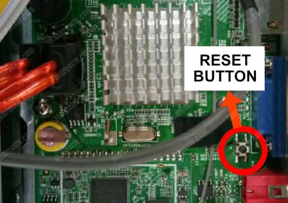 Reolink NVR reset button