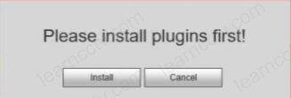 Dahua camera message install plugin first