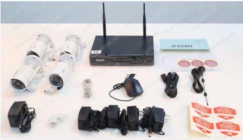 Zosi Wireless Security Camera Kit unboxed
