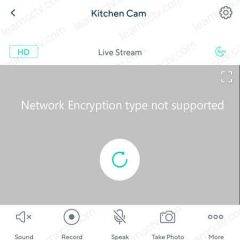 Wyze cam network encryption type not supported
