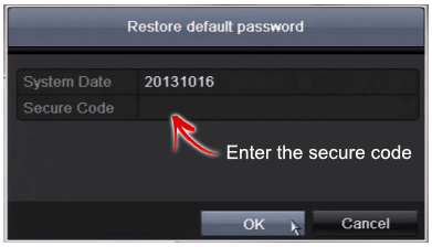 dvr forgot password factory reset
