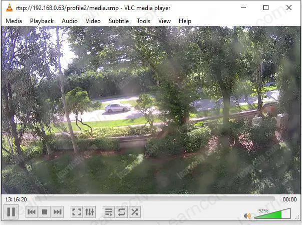 Samsung camera working in VLC via RTSP