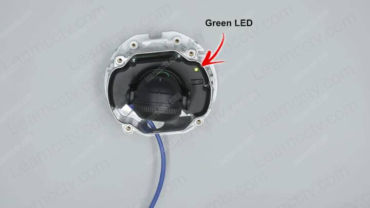 Axis camera green LED