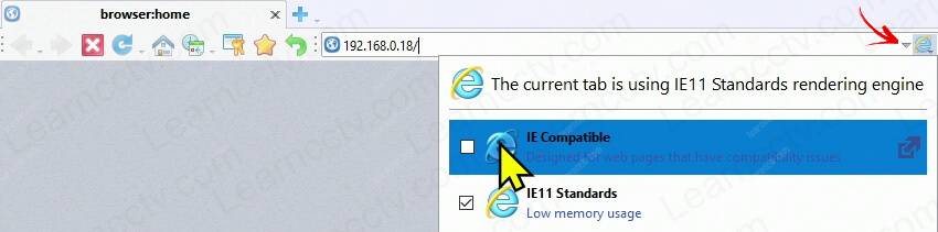 Enable IE compatibility